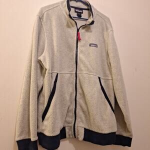 Patagonia Men's Shearling Jacket Oatmeal Heather US Large